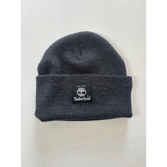 Timberland Men's beanie cuffed  100 % acrylic label. Warm, winter wear, utility - Picture 1 of 4